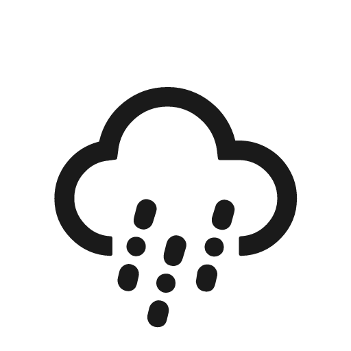 Rain mix icon, solid style, from Weather Icons