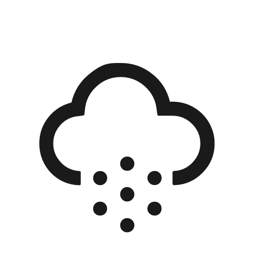 Snow icon, solid style, from Weather Icons