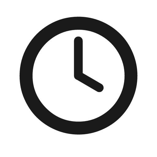 Time 4 icon, solid style, from Weather Icons