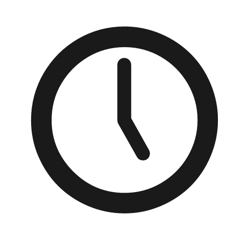 Time 5 icon, solid style, from Weather Icons