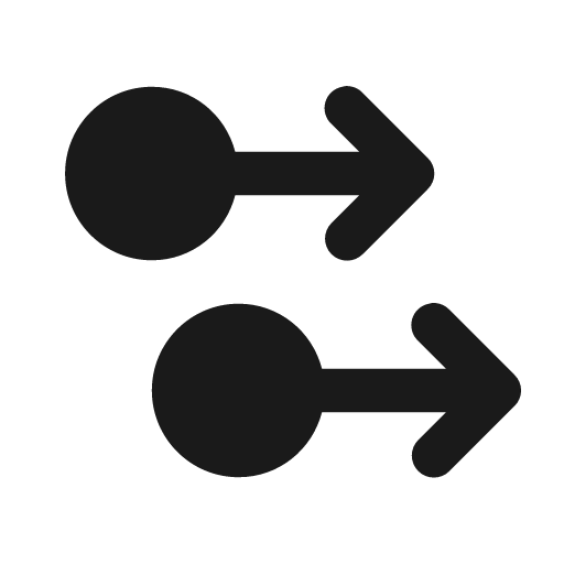2f swipe right icon, solid style, from Icons8 Windows 8 Icons