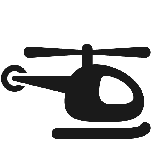 Helicopter icon, solid style, from Icons8 Windows 8 Icons