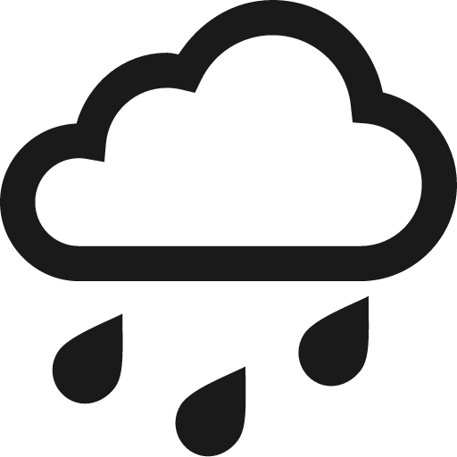 Rain icon, solid style, from Icons8 Windows 8 Icons