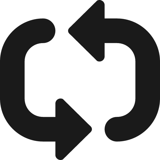 Repeat icon, solid style, from Icons8 Windows 8 Icons