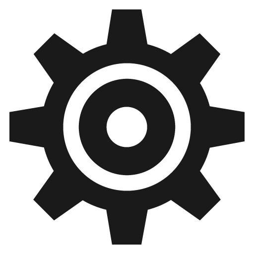 Settings icon, solid style, from Icons8 Windows 8 Icons