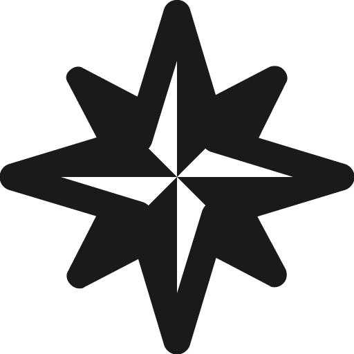 Wind rose icon, solid style, from Icons8 Windows 8 Icons