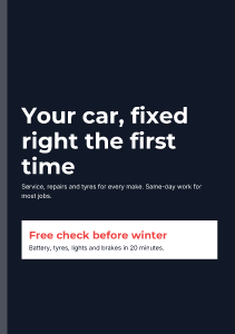 Car service: flyer template