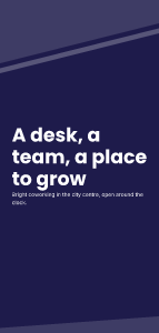 Coworking space: flyer template