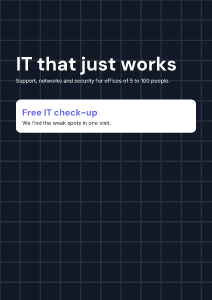 IT support: flyer template