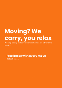 Moving company: flyer template