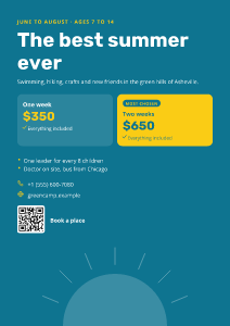 Summer camp: flyer template