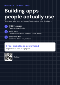 Tech meetup: flyer template