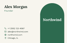 Arch: business card template