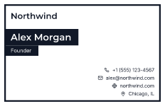 Brutalist: business card template