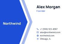 Chevron: business card template
