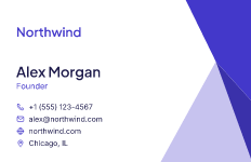 Geometric: business card template