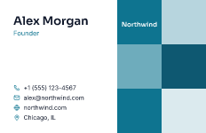 Mosaic: business card template