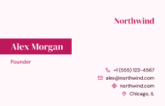 Ribbon: business card template