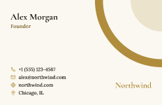 Ring: business card template