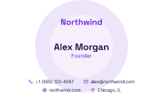 Spotlight: business card template