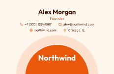 Sunrise: business card template