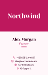 Upright band: business card template