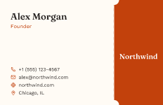 Ticket: business card template