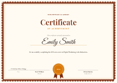 Scalloped: certificate template