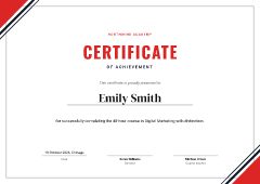 Sport: certificate template