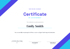 Tech: certificate template