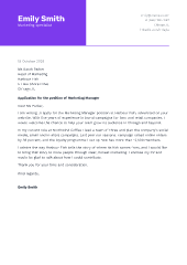 Agency: cover letter template