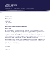 Night wave: cover letter template