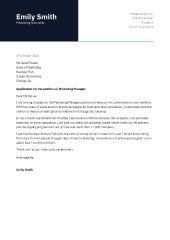 Tech: cover letter template