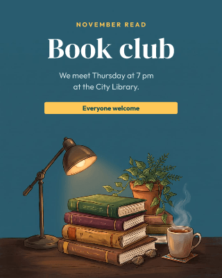 Book club: post template
