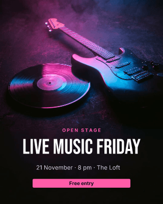 Live music night: post template