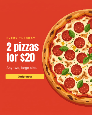 Pizza deal: post template