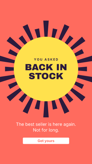 Back in stock: story template