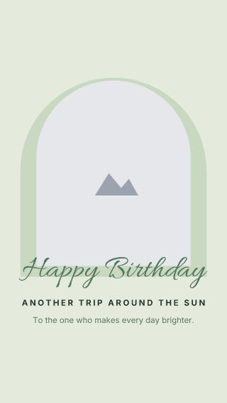Birthday portrait: story template