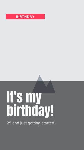 Birthday girl: story template