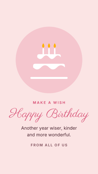 Birthday wish: story template