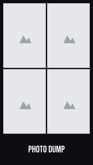 Four photos story: story template