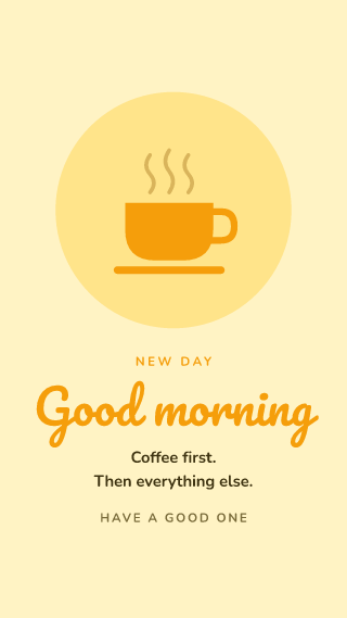 Good morning: story template