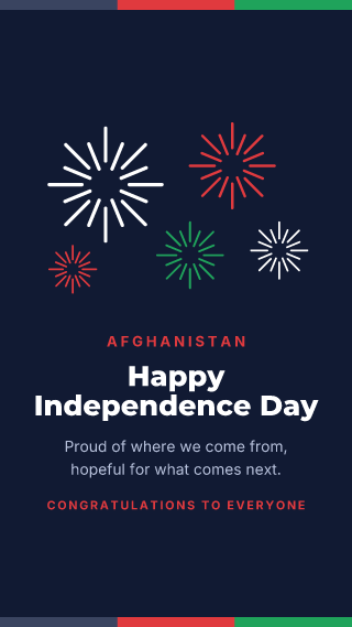 Afghanistan: Independence Day: holiday template