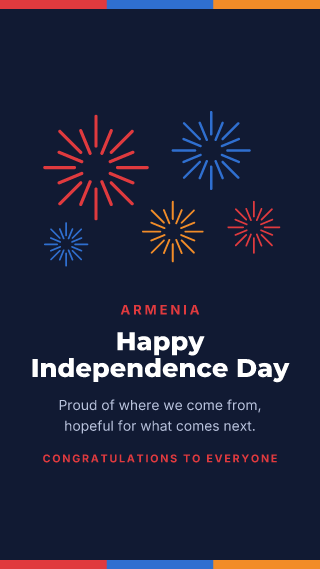Armenia: Independence Day: holiday template