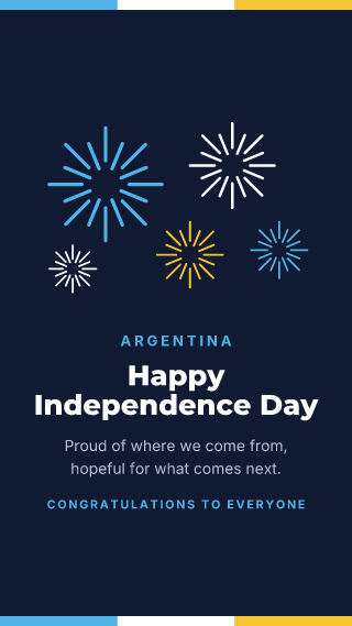 Argentina: Independence Day: holiday template