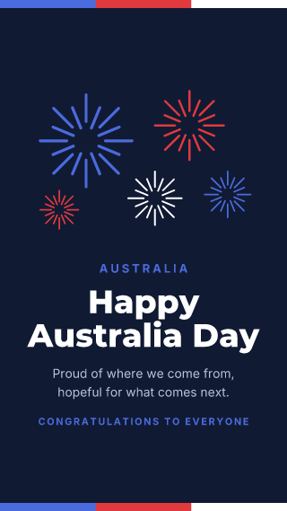 Australia: Australia Day: holiday template