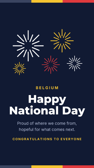Belgium: National Day: holiday template