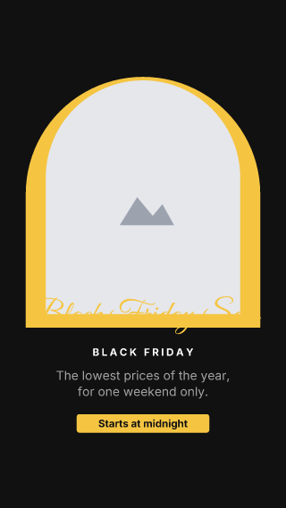 Black Friday, with your photo: holiday template