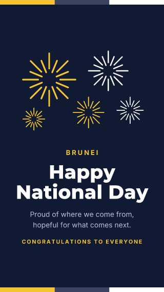 Brunei: National Day: holiday template