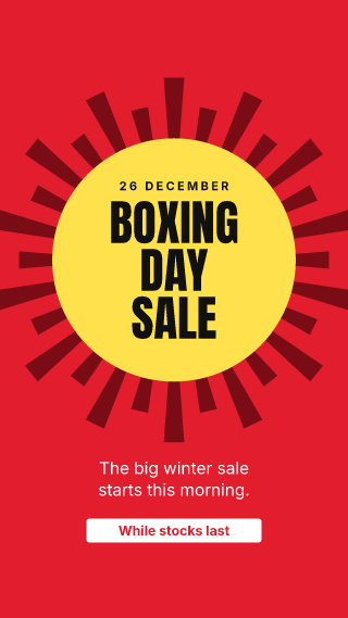 Boxing Day, big words: holiday template